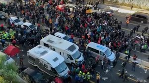 Na granicy francuska policja starła się z hiszpańskimi separatystami z Katalonii