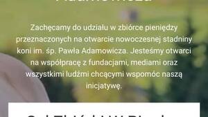 Stadnina Adamowicza - czyli ktoś chce zarobić na byłym prezydencie Gdańska