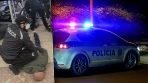 SZOKUJĄCA brutalność policji! Powalili na ziemię za... brak maseczki! 