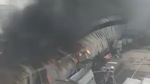 OGROMNY pożar! Nagranie PRZERAŻA! [WIDEO]