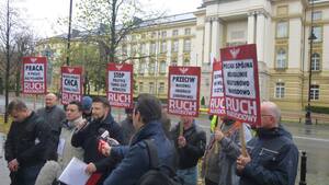 Ruch Narodowy protestował przeciwko ukraińskim imigrantom