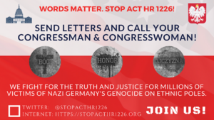 Kampania Stop ACT HR 1226.Piszemy listy do kongresmenów Stanów Zjednoczonych