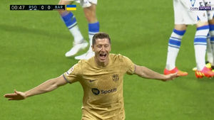 Zobacz kolejny niesamowity gol Lewandowskiego strzelony w pierwszej minucie  (WIDEO)