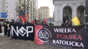 Narodowcy w kontrze do marszu poparcia dla nazistowskiej polityki Izraela