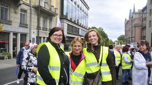 Protest budżetówki pod sztandarami ZNP i OPZZ