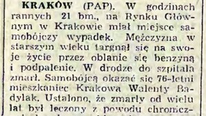 Podpalił się w proteście przeciw kłamstwu katyńskiemu