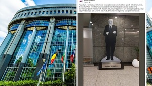 Młodzieżówka ZChR oburzona makietą komunisty w Parlamencie Europejskim