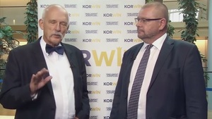 Korwin-Mikke i Iwaszkiewicz o debacie w PE, odbieraniu wolności i wartościach