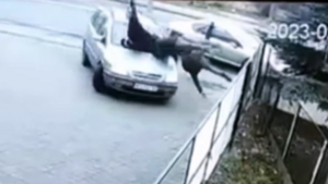 Przerażające wideo! Kierowca "ściął" trójkę pieszych! [WIDEO]