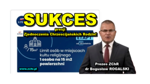 Sukces Zjednoczenia Chrześcijańskich Rodzin! Więcej wiernych w kościołach