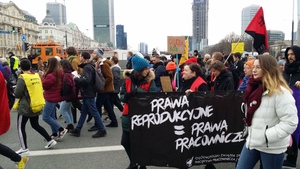 Komuniści, trockiści, anarchiści i antiFa na proaborcyjnej Manifie [FOTO]