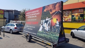 Banderowcom w Przemyślu nie spodobał się baner o ukraińskim ludobójstwie na Polakach na Wołyniu