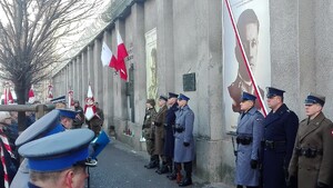 Warszawa: Uroczystość odsłonięcia portretu mjr Bolesława Kontryma