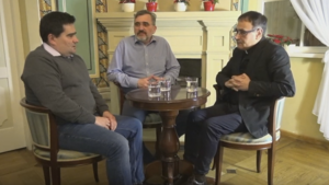 Rozmowa ks. Ryszarda Halwy z Ryszardem Skotnicznym oraz Andrzejem Ożogiem 