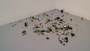 Potłuczone butelki po alkoholu - tak wygląda sztuka za pieniądze podatników