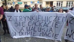 Demonstracja na rzecz uwolnienia Janusza Walusia bohatera walki z komunizmem