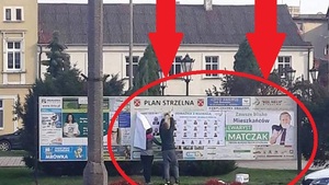 PSL rozpędził się z tapetowaniem plakatami wyborczymi. Pojechali nawet po…