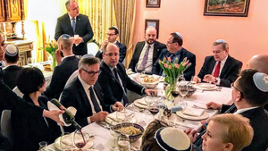 Politycy PiS na kolacji szabasowej z izraelskim ministrem Ajjubem Karą