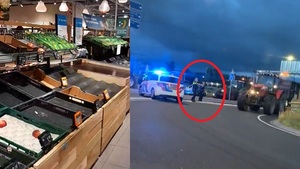 Holandia: ogromne protesty rolników. Puste półki w supermarketach