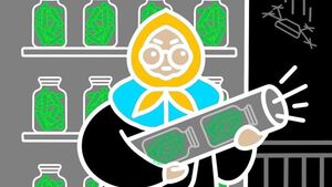 Głupiej się nie da – Ukrainka miała w Kijowie strącić rosyjskiego drona słoikiem ogórków