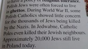 Angielski podręcznik od historii manipuluje o "polskim antysemityzmie"