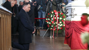 Pogrzeb Łukasza Urbana, kierowcy ciężarówki, który zginął w zamachu w Berlinie [FOTORELACJA]