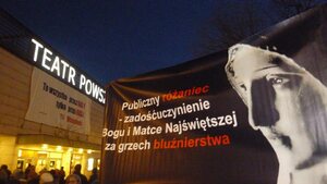 Media znowu zignorowały modlitewny protest przeciwko bluźnierczej „Klątwie"