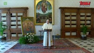 Papież w zamkniętej bibliotece -  względy sanitarne czy symbol dzisiejszego Kościoła i znak czasu 