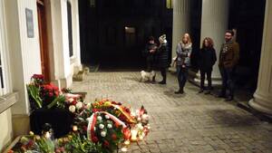 Pustki przed ambasadą Belgii