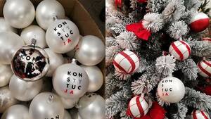 Tak się robi pieniądz! Bombki z Konstytucją w sprzedaży