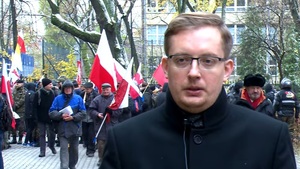 Poseł Winnicki na Marszu Niepodległości o komunizmie XXI wieku