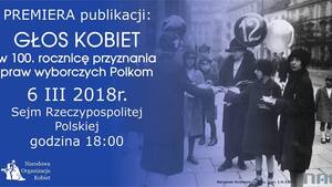 Narodowa Organizacja Kobiet Warszawa: ‎Premiera publikacji „Głos Kobiet” w Sejmie RP