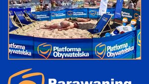 Internetowy lud docenił plażowe wysiłki Platformy Obywatelskiej