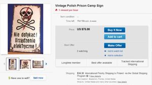 Aukcja z Auschwitz! „Polskie obozy” i handel „zabytkami z Oświęcimia" na Ebay