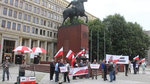 Manifestacja patriotyczna w obronie polskości Śląska