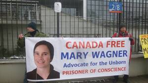 Przeciwnicy aborcji solidaryzowali się przed ambasadą Kanady z prześladowaną Mary Wagner