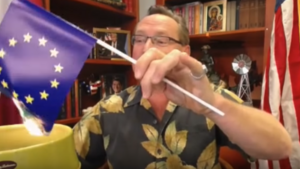 Cejrowski spalił flagę UE na antenie TVP Info!