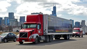 Pierwszy wyjazd ciężarówki "German Death Camps" na ulice Chicago
