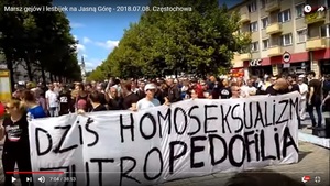LGBT - marsz w Częstochowie. Policjanci kłamali - małżeństwo uniewinnione. Fałszywy zarzut zakłócania zgromadzenia oddalony.