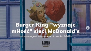 Burgery z tęczową zawartością? LGBT wkracza do fast foodów i łączy ideologią dwie konkurencyjne firmy