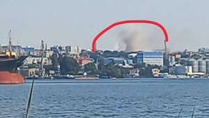 Potężne uderzenie wojsk ukraińskich w Chersoniu. Płonie rosyjska baza [Wideo]