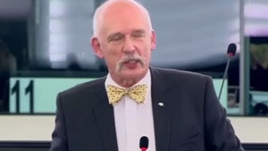 Janusz Korwin-Mikke: Ludzie muszą żyć z pracy, nie z zasiłków