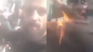 Przerażające sceny przed komisariatem. Pojawiło się dramatyczne nagranie (WIDEO)