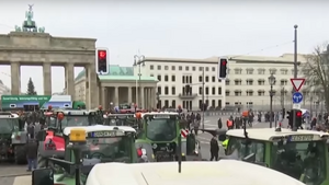 Grupa niemieckich rolników zaatakowała ministra