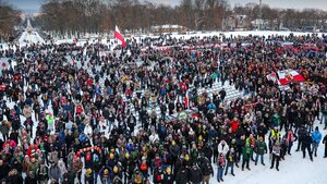 Kibice zebrali się na Jasnej Górze. Wraz z nimi Prezydent RP