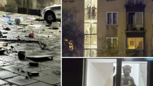 Z okna leciały meble i skrzynki. Na interweniowali kontrterroryści!
