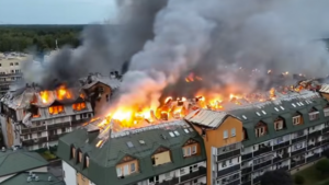Wielki pożar w podwarszawskich Ząbkach. Spłonęło 220 mieszkań!