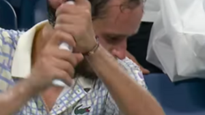 Furia Rosjanina na korcie. Gorszące sceny! [VIDEO]