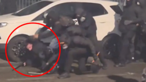 Brutalne zamieszki w Turynie! Atak na policjanta! [VIDEO]