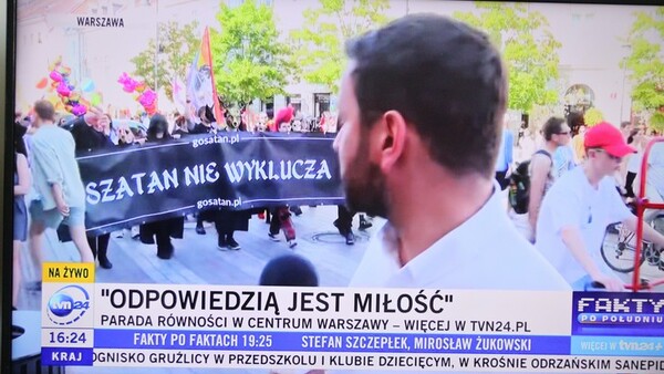 Sataniści na Marszu Równości. TVN24 pokazała ich w całej krasie
